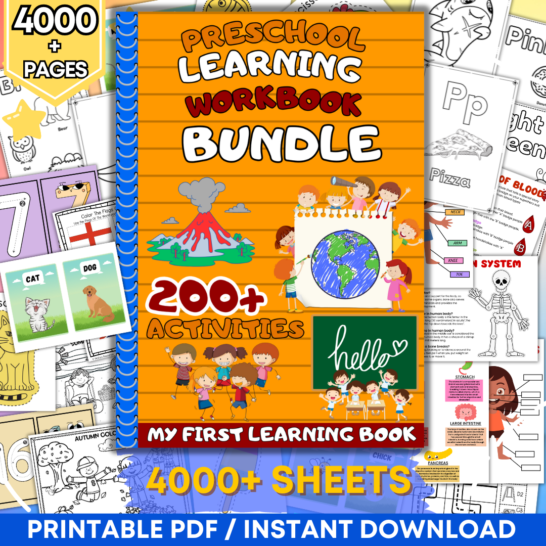 Complete PreSchool Learning Bundle | 4000+ PAGES