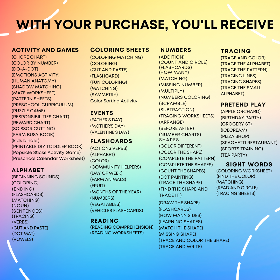 Complete PreSchool Learning Bundle | 4000+ PAGES