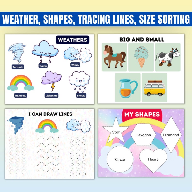 Preschool Education Learning Book | 100+ Pages