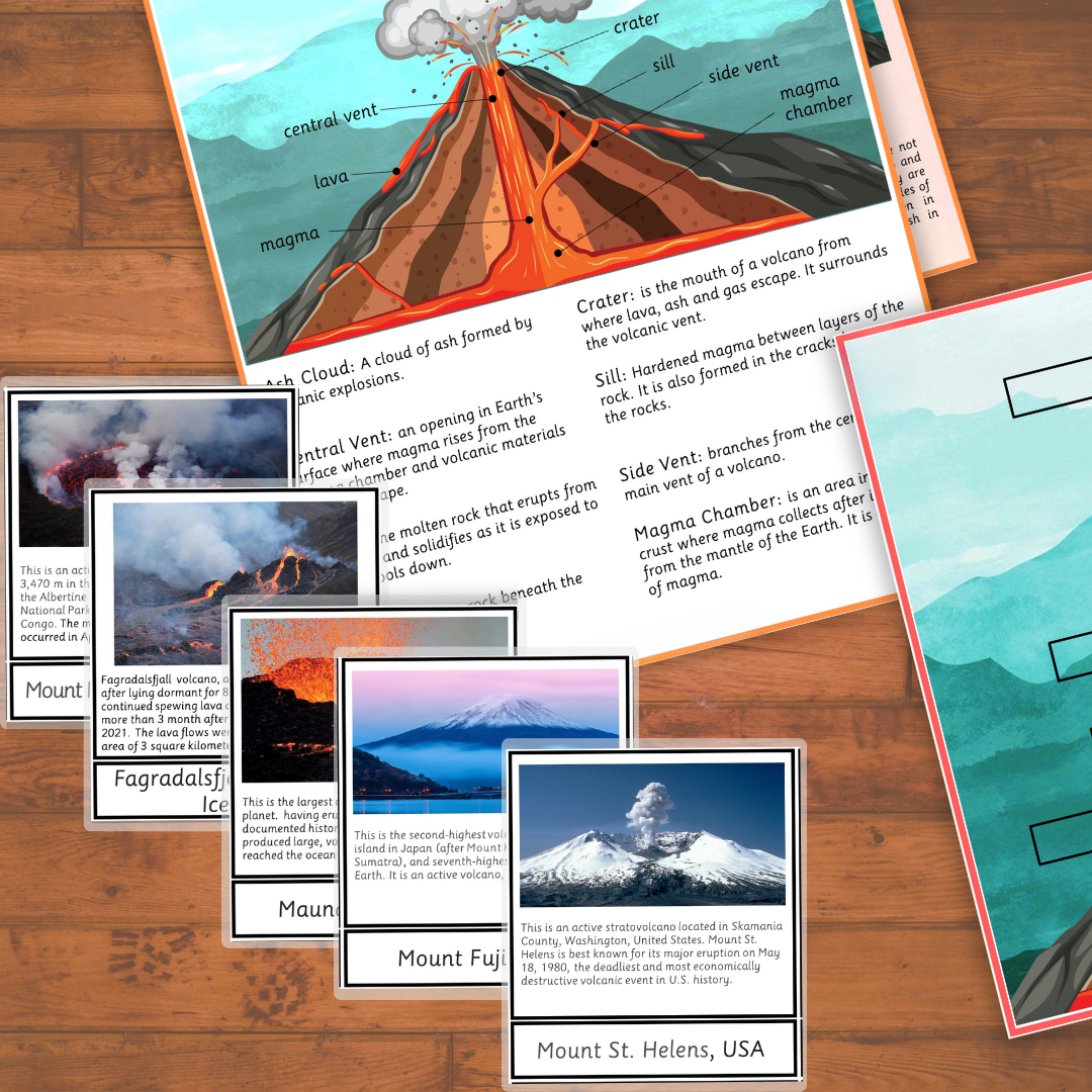 Volcano Study Workbook | Worksheets and Activities