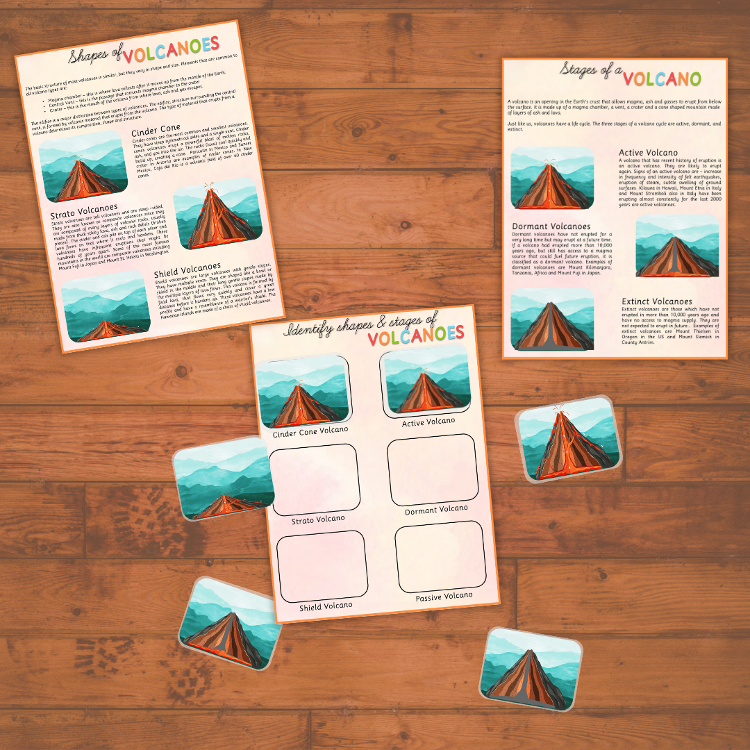 Volcano Study Workbook | Worksheets and Activities