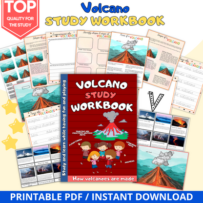 Bundle Preschool Human Anatomy + Education Learning + Volcano Study