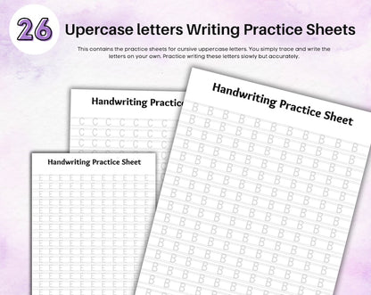 Hand Writing Workbook | Practice Worksheets Guide